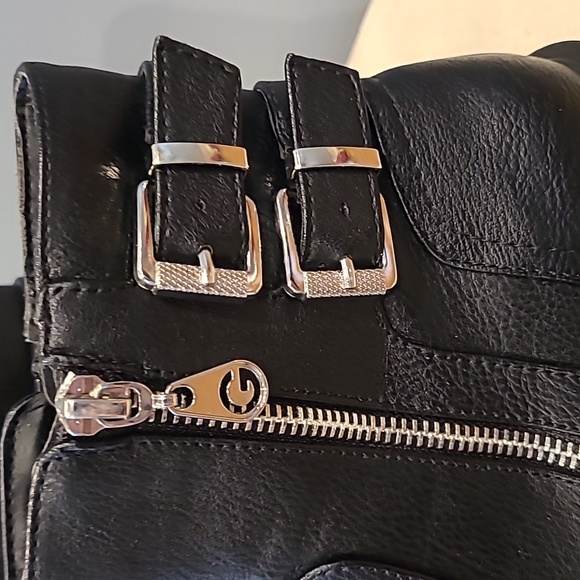 GBG Los Angeles Black Combat Boots Sz. 6 - Picture 2 of 10